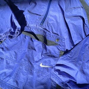 Nike ‘00s Indigo Blue 1/2 Zip Wind Jacket